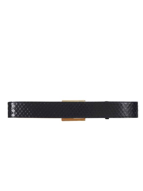 Cintura in pelle con logo Elisabetta Franchi | CT43S67E2110